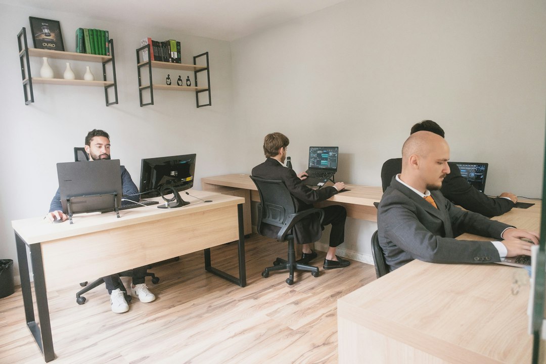 Our team collaborating in the Austin studio